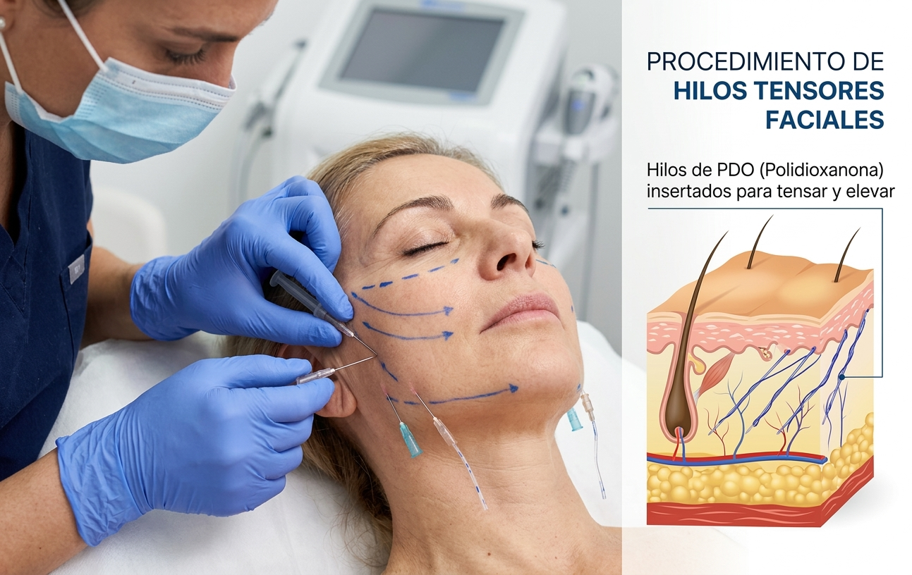 Hilos tensores faciales
